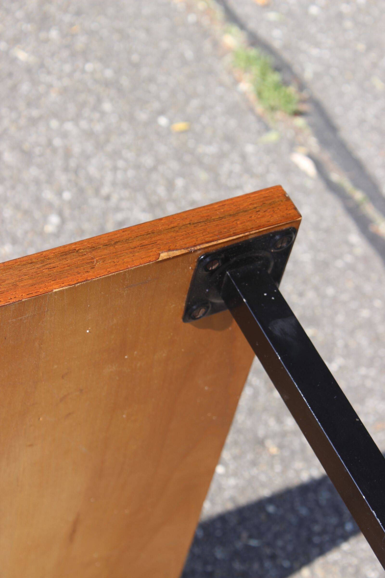 Table basse moderniste en palissandre de Rio, Mutz 1950s