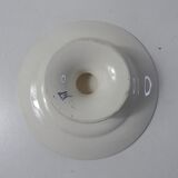 Iron earth old plate on foot compotier spring