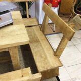 Farm table and 3 benches