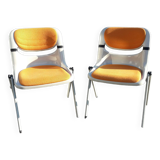 Duo of Dorsal chairs by E Ambasz and G Piretti in 1990