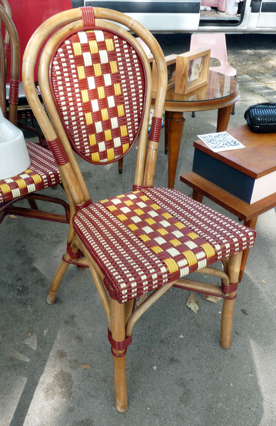 Lot de chaises bistrot de terrasse / Chaises café français / Chaises