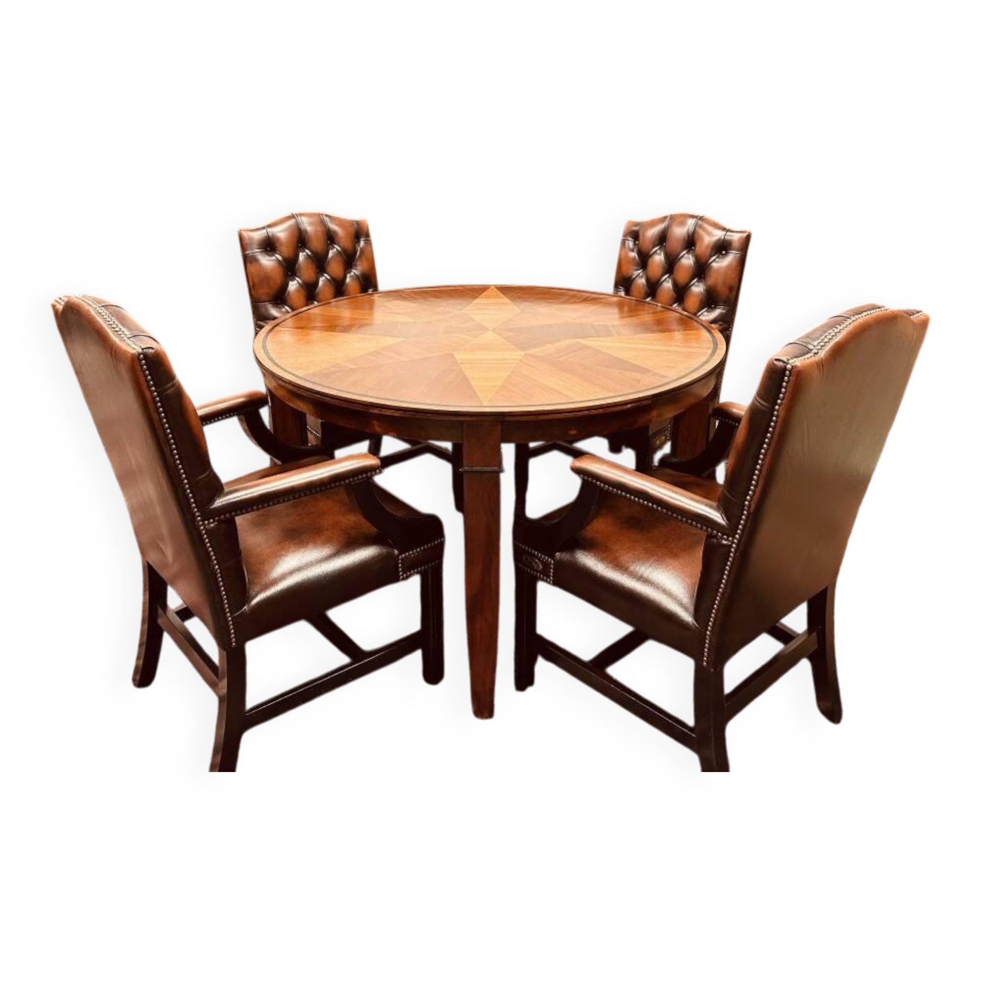 Round Art Deco Globe Wernicke Meeting Table