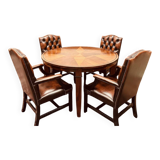 Round Art Deco Globe Wernicke Meeting Table