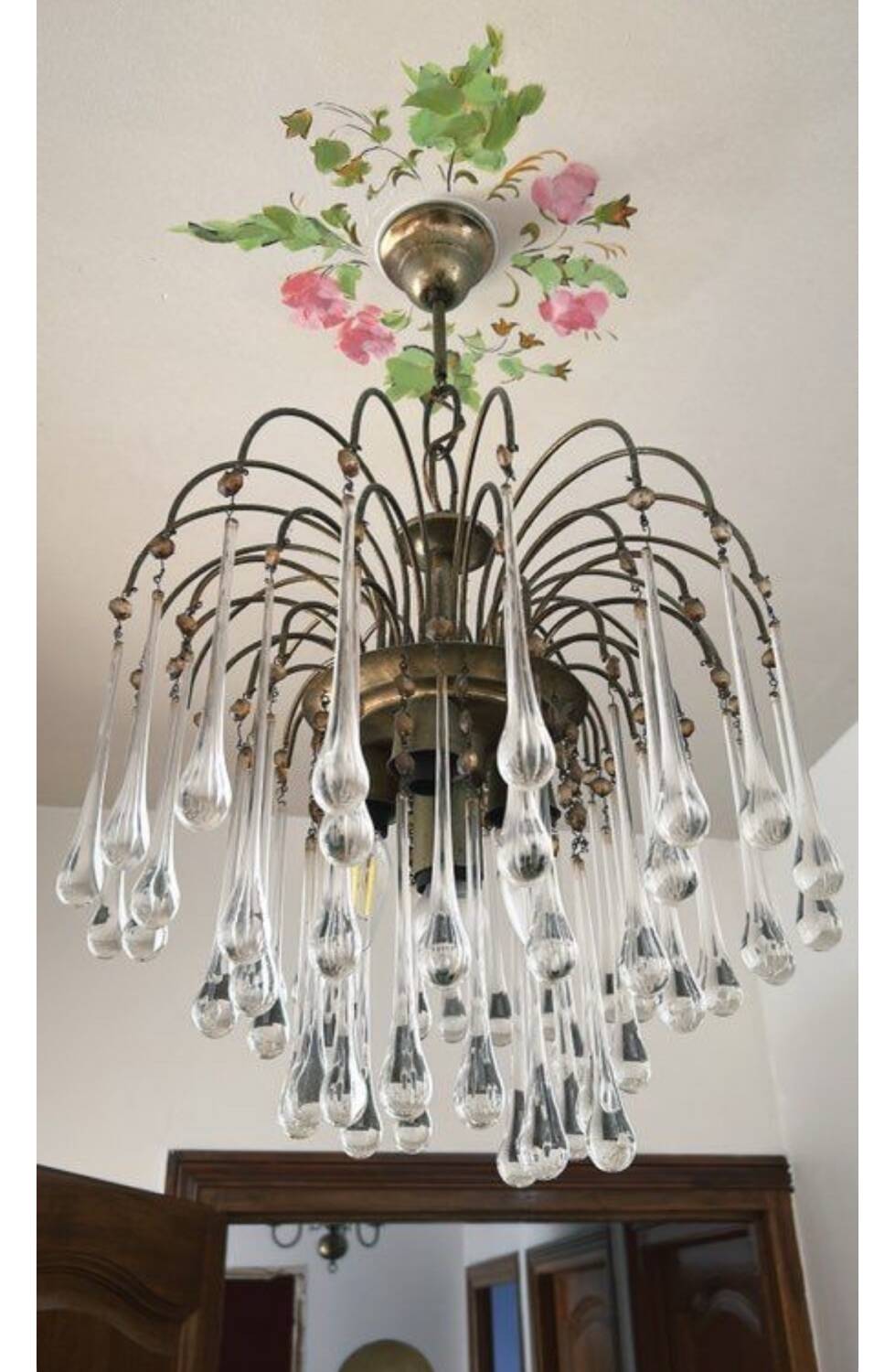 Lustres gouttes en verre de Murano