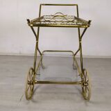 Vintage golden brass rolling service
