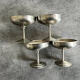 Set of 4 stainless steel cups
