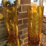Pitcher and glass