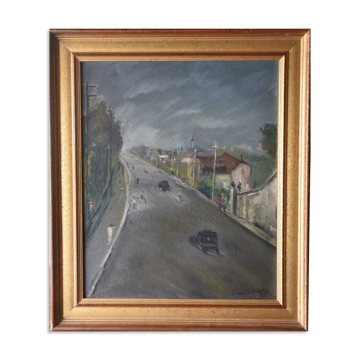 Louis Chapuy, La montée de Champagne à Lyon (vers 1935)