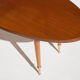 Table vintage, wood table, coffee table, coffee table, table oval, table feet compass, interior decorating, home décor, 60's