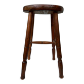 Solid wood stool