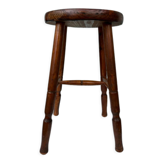 Solid wood stool