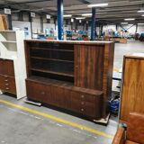 Vintage ebony wall cabinet