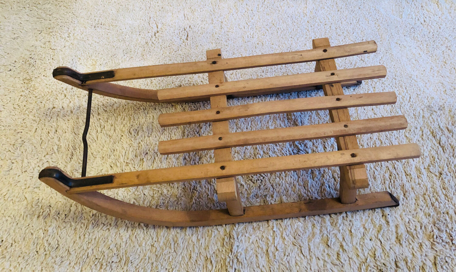 Vintage wooden sled from the 1950s/60s