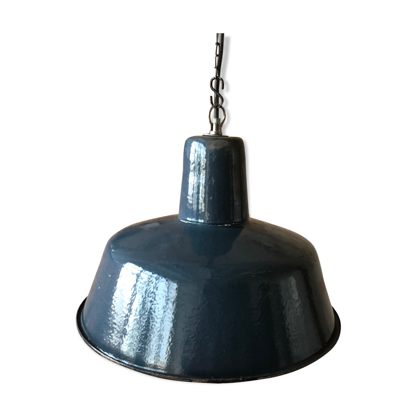 Industrial factory ceiling lamp from Wikasy a23, 1960