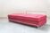 Vintage 1980s Eileen Gray Red Fabric and Metal Daybed