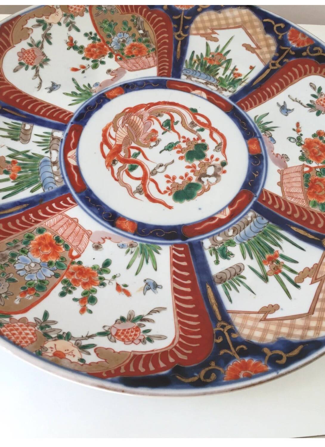 Ancient Japanese large dish Imari
