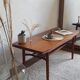 Scandinavian coffee table circa 1960 - by F. Ohlsson in teak (model Sesam, brand Tingstrom)