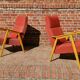 Paire de fauteuils rouge Interier Praha