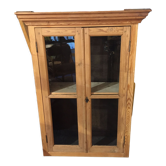 Pine display cabinet
