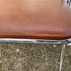 10 vintage skai and chrome metal folding chairs 1970