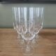 6 crystal champagne flutes from Cristal d'Arques Matignon