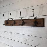 Old coat rack with 4 hooks