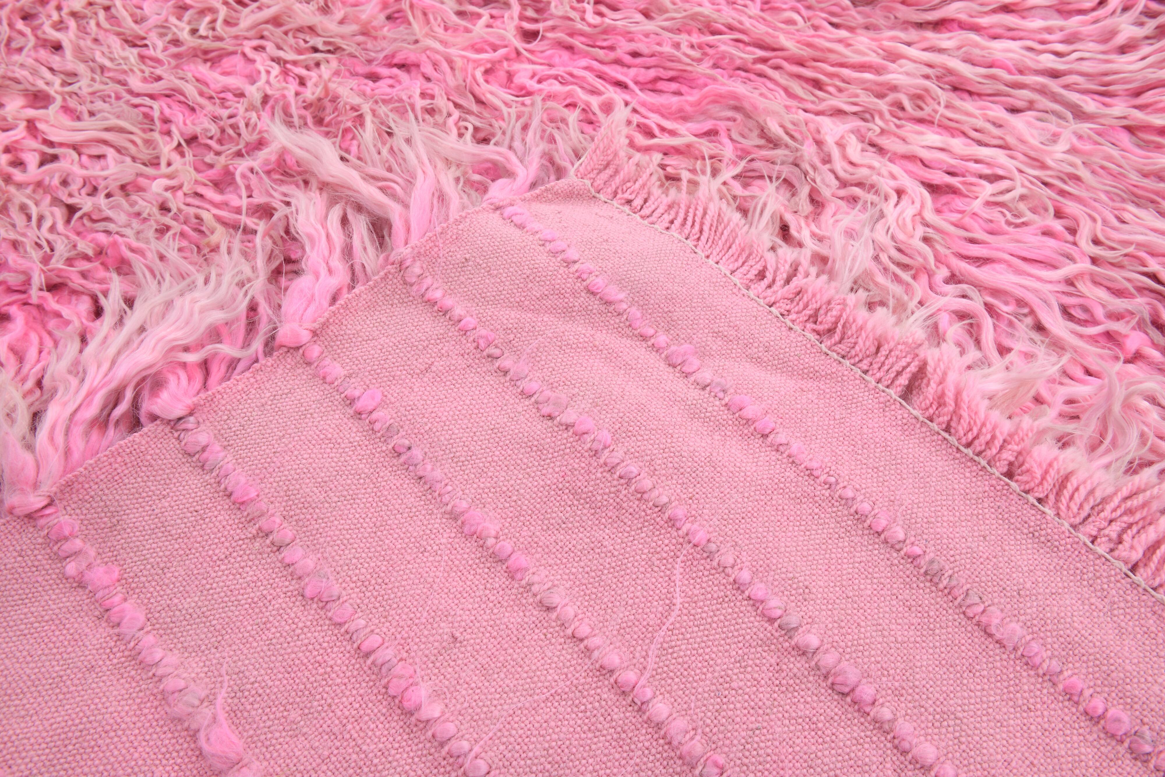 8x11 dusty pink anatolian vintage rug,243x334cm