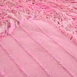 8x11 dusty pink anatolian vintage rug,243x334cm