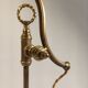 Bronze desk art deco lamp with tulip signed "schneider"