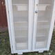 50s kitchen cabinet transformed with a patina makeover