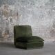 Vintage suede leather armchair, Italy, 1970s