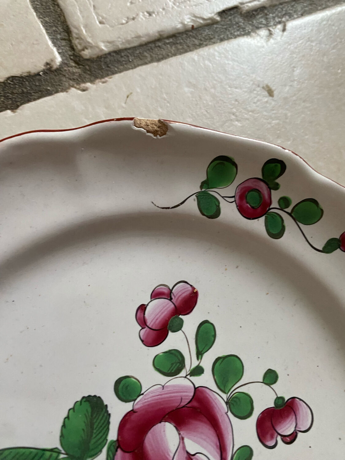 Antique Eastern earthenware plates