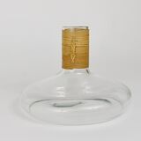 Vase or decanter by Carl Aubock with wicker top, mid-century, Austria, 1950s.