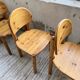 4 chaises en pin Daumiller