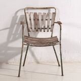 Vintage Red and White Garden Chair (c.1960) #20