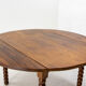 Table ronde pied chapelet