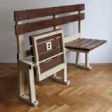 1970's Stadium bench, seat No. 1 and No. 2