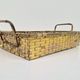 Vintage France Regency Style Woven Brass Bread Basket, 1960s