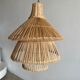Suspension ou luminaire en rotin en forme de lanterne asiatique