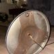 Vintage art deco floor lamp, chrome metal, France 1930