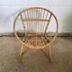 Fauteuil enfant vintage en rotin années 1960