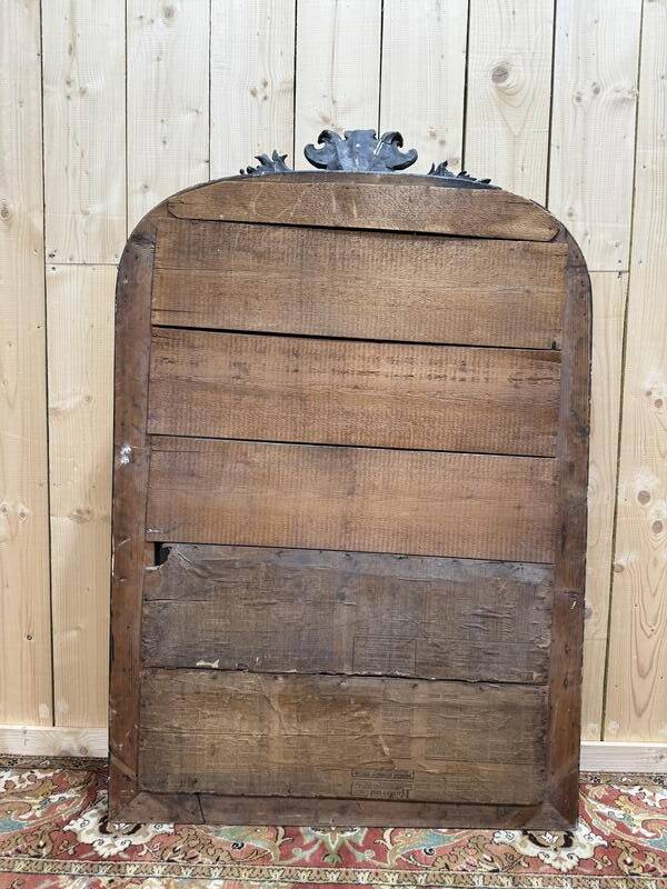 Miroir époque Napoléon III fronton Lion