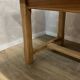 Solid walnut farmhouse table, stripped and varnished