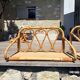 Vintage rattan shelf pair "Celestine"