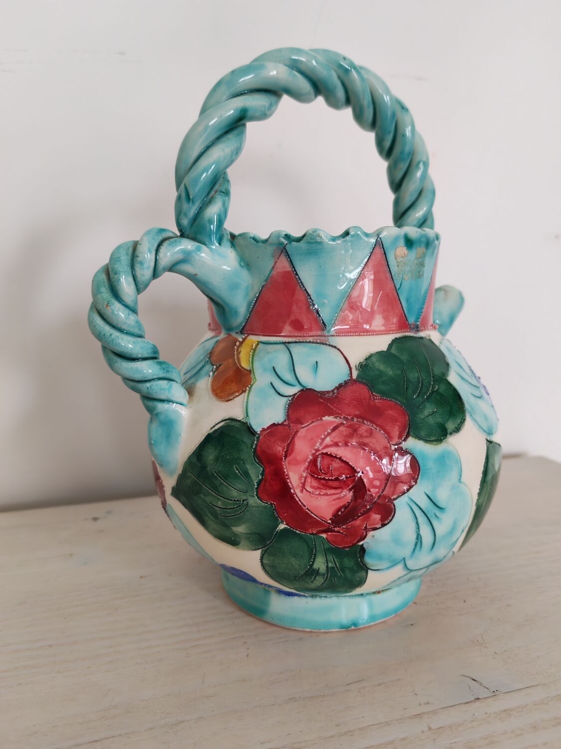 Ceramic carafe Longwy