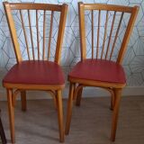 Set of 4 Baumann bistro chairs n°12 - 60s
