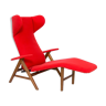 Chaise longue moderne danoise design Henry W. Klein pour Bramin