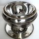 Silver metal ice bucket