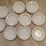 Set of 10 plates + 10 soup plates Arromanches Sarreguemines model