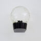 Vintage wall light plastic or bakelite structure, transparent glass globe. Year 70